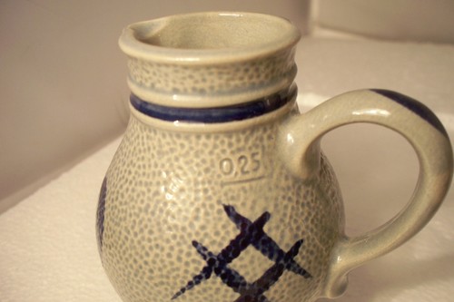 2 Dif Original Gerzit Blue-Grey Staffel Stoneware Salt Glazed Pitchers W Germany - Picture 4 of 10