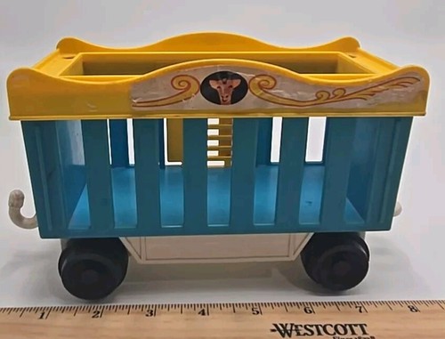 Vintage 70er Jahre Fischer Pirice Zirkus 5-teiliges #991 Zugset Bär Löwe kleine Person - Bild 13 von 24