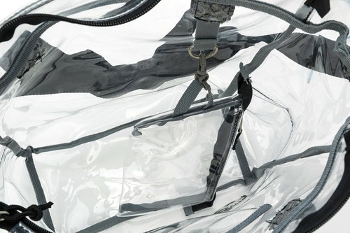 15.5" Clear Tote Bag High Quality See through PVC Bag - Picture 22 of 48