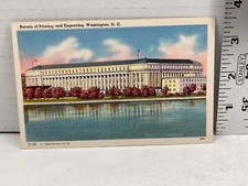 Vintage Bureau of Printing and Engraving Washington DC Postcard