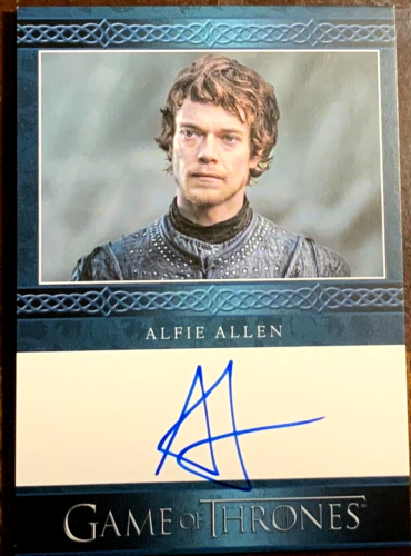 2023 Game of Thrones Art & Images Autograph Alfie Allen - Picture 1 of 1