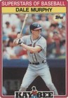1989 Topps Kay Bee Toys Superstars of Baseball - Dale Murphy #22