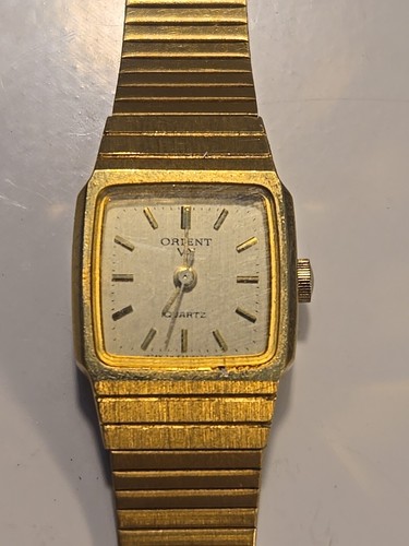 Vintage Orient VX Women’s Watch Quartz Gold Tone Ladies Wristwatch Not Working - Picture 9 of 11