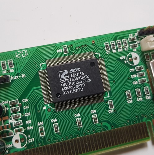 RETRO PCI SOUND CARD, HSP56, CMI8738/PCI-SX VC-8738N C-media - Picture 2 of 4