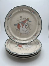 4 International Tableworks Marmalade 1994 Salad/Dessert Plates Geese/Ducks 7 5/8