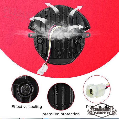 Motorcycle LED  Headlight Assembly For Ducati Monster 696 795 796 1100 1100S EVO - Picture 7 of 8