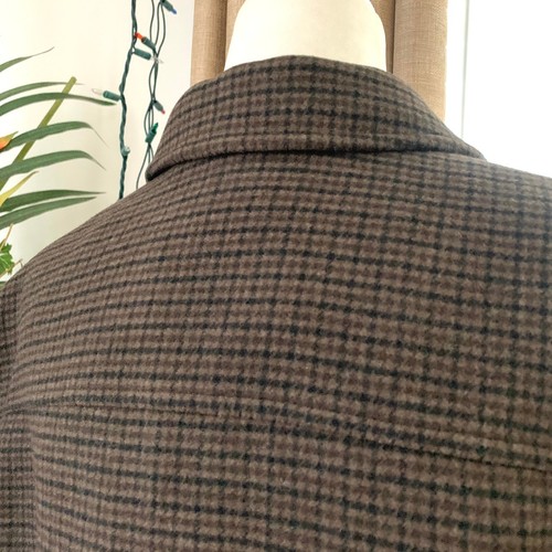NWT Uniqlo Single Collar Short Jacket | Checked Brown (Unisex Size S) - Picture 9 of 13