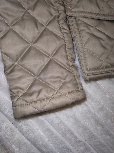 Burberry Children's Size 6Y Beige Tan Quilted Jacket Signature Plaid Lining - Picture 15 of 18