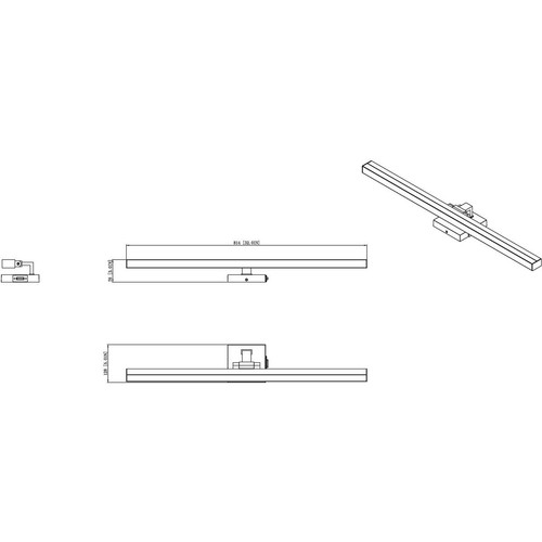 Z-Lite 1009-32W-MGLD-LED Liam LED 32 inch Modern Gold Vanity Wall Light - Picture 7 of 7