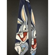 Looney Tunes Bugs Bunny Necktie Stamp Collection 1997 Warner Bros Tie