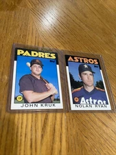 John Kruk RC 1986 Topps Traded # 56T/ Nolan Ryan # 100 Both NRMT