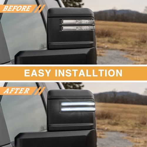 LED Seitenspiegel Blinker kompatibel mit 2020-2024 Silverado/Sierra 2500 3500 - Bild 6 von 7