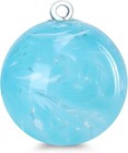 Vcuteka Hanging Garden Gazing Ball, Hand-Blown Glass Witch Blue&white