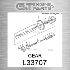 L33707 GEAR fits JOHN DEERE (Surplus Open Box)
