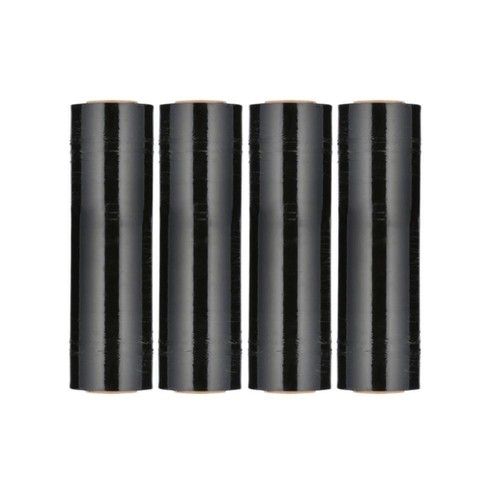 4 Rolls Black Hand Pallet Pre-Stretch Wrap, 17 in. x 1476 Ft. x 34 Gauge - Picture 2 of 7