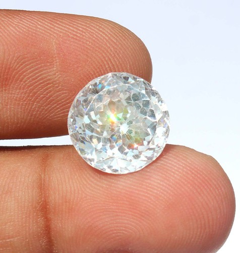 21 Ct. Round Cut Cubic Zirconia - AAA Clear Brilliant Zircon Certified Gemstone - Picture 5 of 6