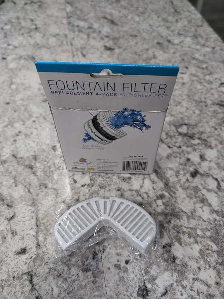 NUEVO PAQUETE DE 4 filtros de fuente de agua para mascotas Pioneer #3014 perro/gato + 1 individual Foto 3 de 4