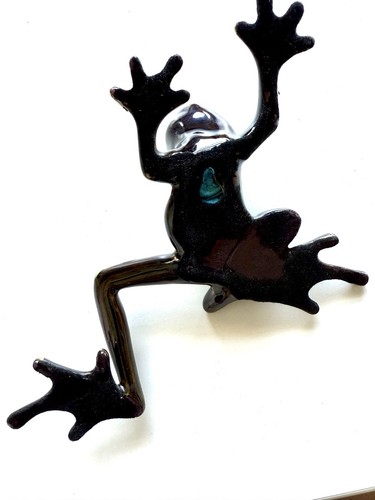 Original Frog Sculpture Statue Limited Edition Forest Questioning Toad Frogman - Picture 6 of 8