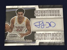 2024-25 Prizm Black Trayce Jackson-Davis Signatures Silver Prizm Auto #SS-TJD