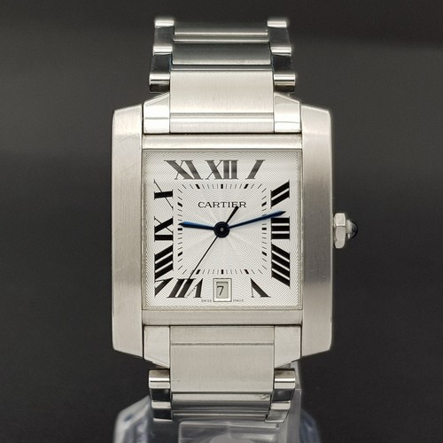 Cartier Tank Francaise 2302 28mm With Paper Automatic Very Good condition stahl - Imagen 2 de 10
