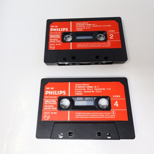 Albinoni/I Musici 12 Concerti A Cinque Op.5 Cassette Box Set Pina Carmirelli 80s - Picture 10 of 10