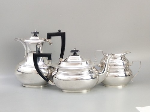 Antique Silver Plate Tea Coffee Set James Howard - Picture 6 of 11