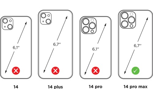 - Leather flip Flap case for iPhone 14 Pro Max - Patented Model - Handmade in... - Photo 6/9