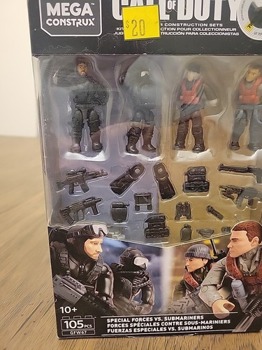 Mega Construx Call Of Duty- SPECIAL FORCES vs SUBMARINERS GFW67 Brand New. 105pc - Picture 4 of 10