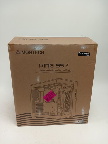 NEW Montech King 95 White ATX Middle Tower Case ARGB Lighting Tempered Glass-New - 第 2/10 張圖片