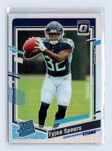 Tyjae Spears Tennessee Titans 2023 Donruss Optic #297 Holo Rookie