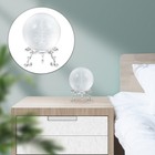  1pc Weihnachtskristallkugel mit Basis dekorativer Kristallhandwerk