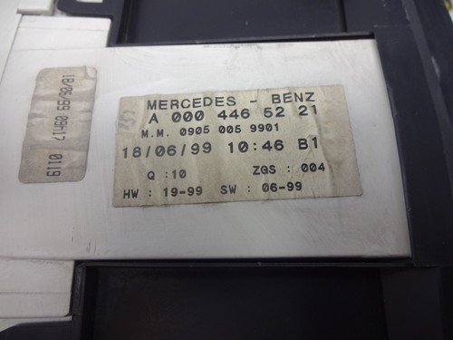 Control Panel Mercedes Vito Cdi A0004465221 A 000 446 52 21 - Picture 3 of 3