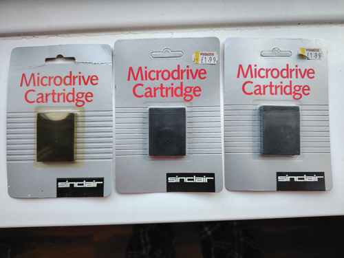 Sinclair QL Microdrive Cartridges Never Used Still Sealed x 3