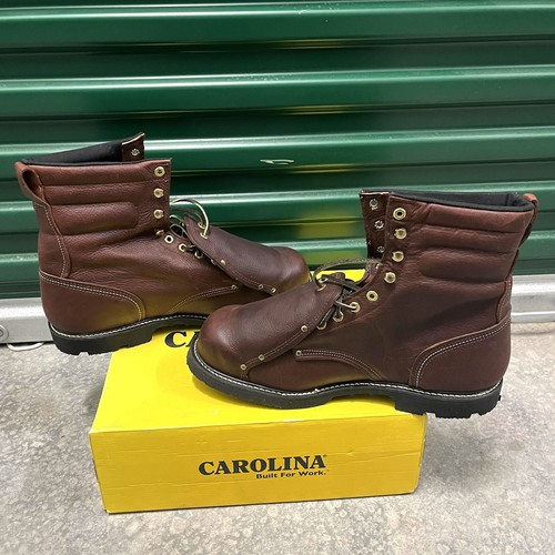 Carolina 8" Steel Toe External Metguard EH Work Boot 505 Mens Sz 15 EE Brown NEW - Picture 6 of 10