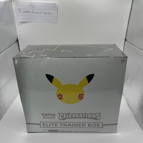 Pokemon Celebrations TCG Elite Trainer Box 25th Anniversary Edition, Neu Sealed
