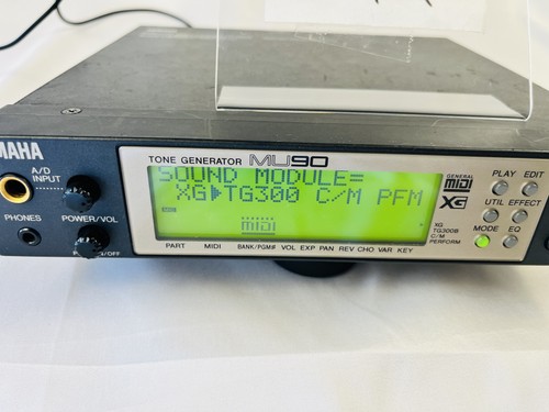 Yamaha MU90 Tone Generator Soundmodul Synthesizer mit Adapter funktioniert getestet - Bild 2 von 16