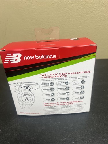 New Balance Duo Sport Heart Rate Monitor Chronograph Watch Chest Strap Open Box - Picture 2 of 5