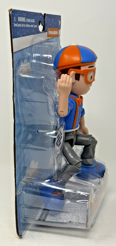 Figura parlante característica de Blippi, juguete articulado de 9 pulgadas con 6+ sonidos y frases - Imagen 4 de 6