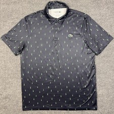Lacoste Sport Polo Shirt Mens L Blue Golfer P...