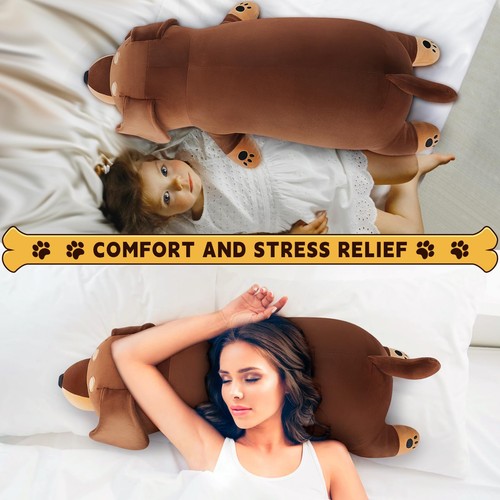 30'' Giant Dachshund Dog Plush Stuffed Animal- Weiner Dog Plush Pillow Plushi... - Bild 8 von 8