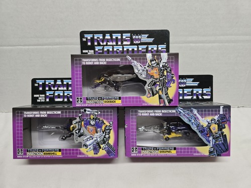 Transformers G1 Reissue Insecticon Kickback/Shrapnel/Bombshell Lot