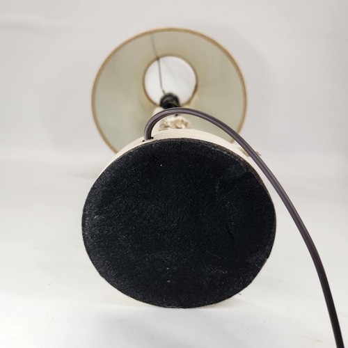 Antik Look Meerjungfrau Lampe 22" mit Sackleinen Schirm Maritim Strand Haus Shabby Chic - Bild 8 von 14