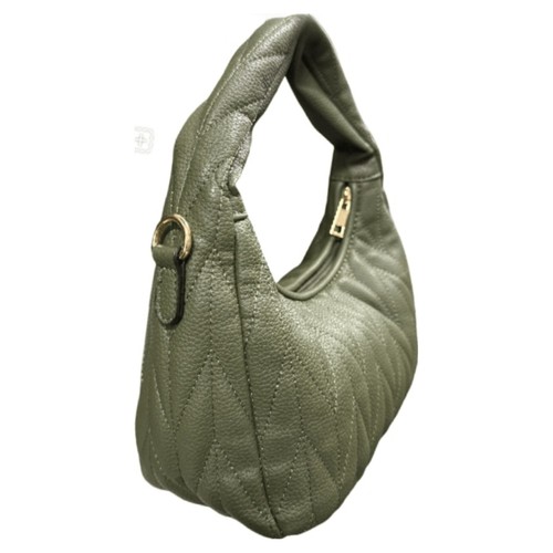 Women’s Quilted Crescent Hobo Handbag Faux Leather Casual Shoulder Purse C8818 - Picture 6 of 14