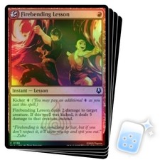 FOIL PRESALE FIREBENDING LESSON X4 Avatar: The Last Airbender TLA Magic MTG CARD