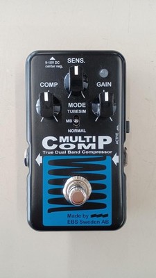 EBS MultiComp Blue Label Bass Compressor Pedal Dual-Band Analog Tested TMB02 2.0