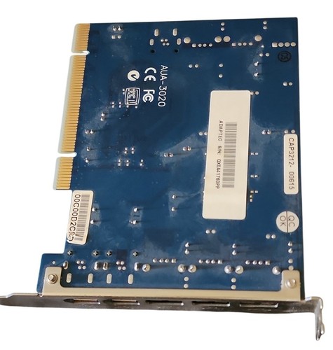 Adaptec DuoConnect AUA-3020 3 Port USB 2 Port Firewire Adapter Card - Picture 3 of 3