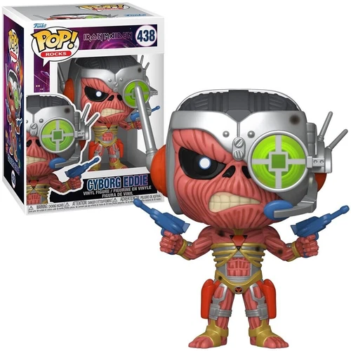 Funko POP! Iron Maiden Cyborg Eddie #438 Rocks Vinyl Figure New