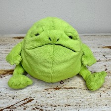 Jellycat Green Ricky Rain Frog Frumpy Face Soft Plush Stuffed Toy