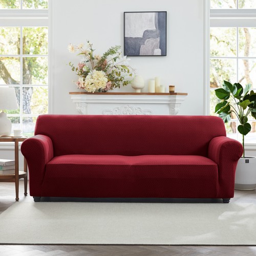Universal Fitted Elastic Sofa Cover Spandex Stretch Couch Cover Anti Slip Covers - Picture 53 of 67