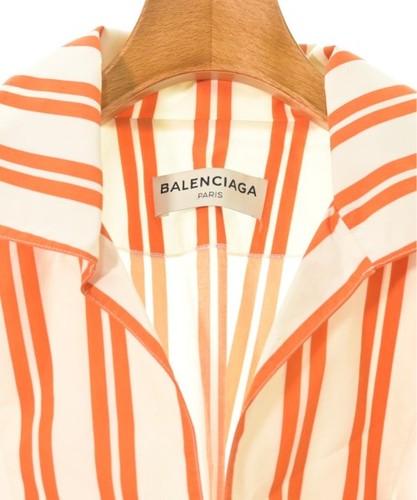 BALENCIAGA Blouses IvoryxOrange(Stripe Pattern) 38(Approx. S) 2200574221124 - Picture 4 of 5